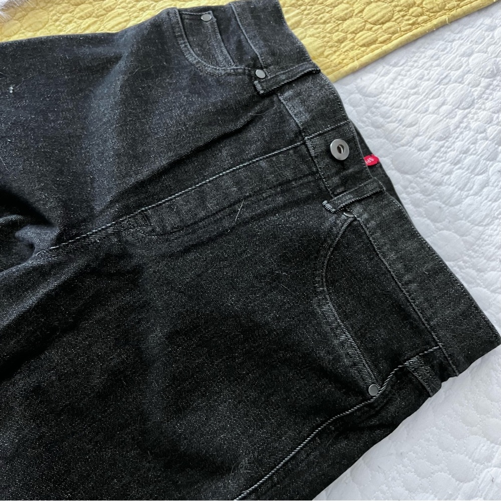 SPANX Black Flare Wide Leg Jeans